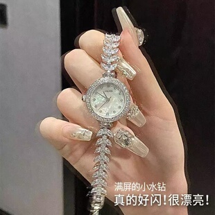 美人鱼小金穗手表女高中生新款小众轻奢华气质机械表女士女款女表