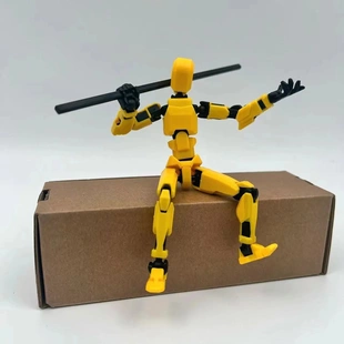 3d打印人偶第三代dummy幸运13十三多全关节可动手办带翅膀女版3