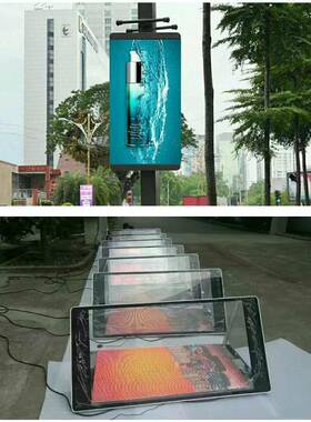 户智能灯杆 户外晶高亮灯杆屏LE意达亨D液屏PP2.8外3P4