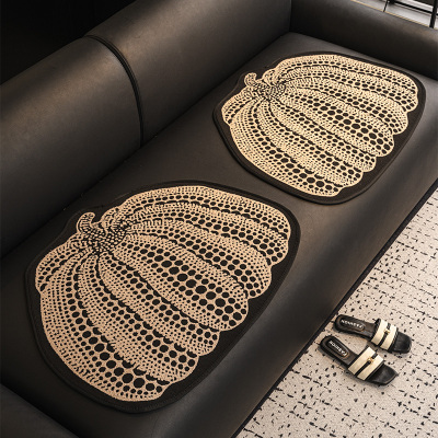 南瓜异形现代轻奢皮沙发垫