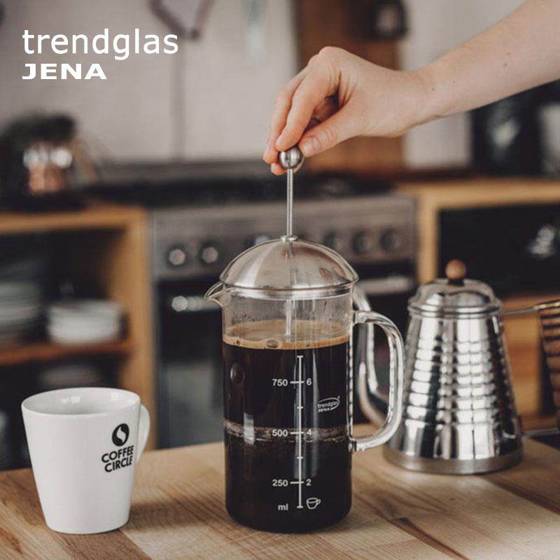 德国进口Trendglas Jena玻璃法压壶冷萃咖啡过滤杯手冲法式滤压壶