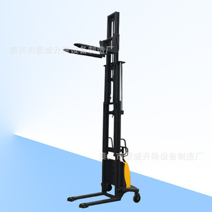 半电动堆高车液压升高叉车 3米4米半自动智能堆高车 电动堆垛车