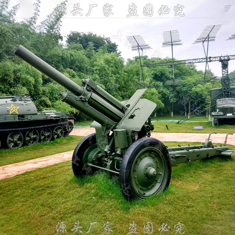 1:1铁艺可转动仿真影视道具军事模型金属雕塑大炮火炮工艺品摆件