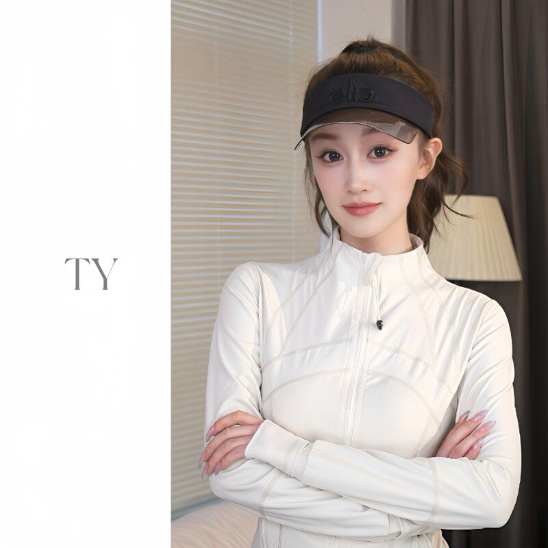 al渐变防晒空顶遮阳帽出游运动高尔夫夏季防紫外线遮阳网球帽女