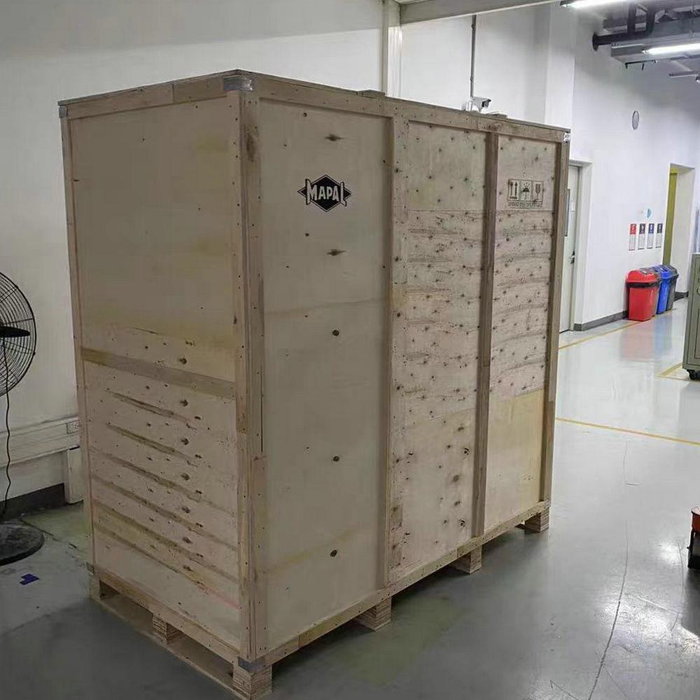 上海胶合板木箱厂家免熏蒸夹板包装物流出口周转运输木箱子钢带箱
