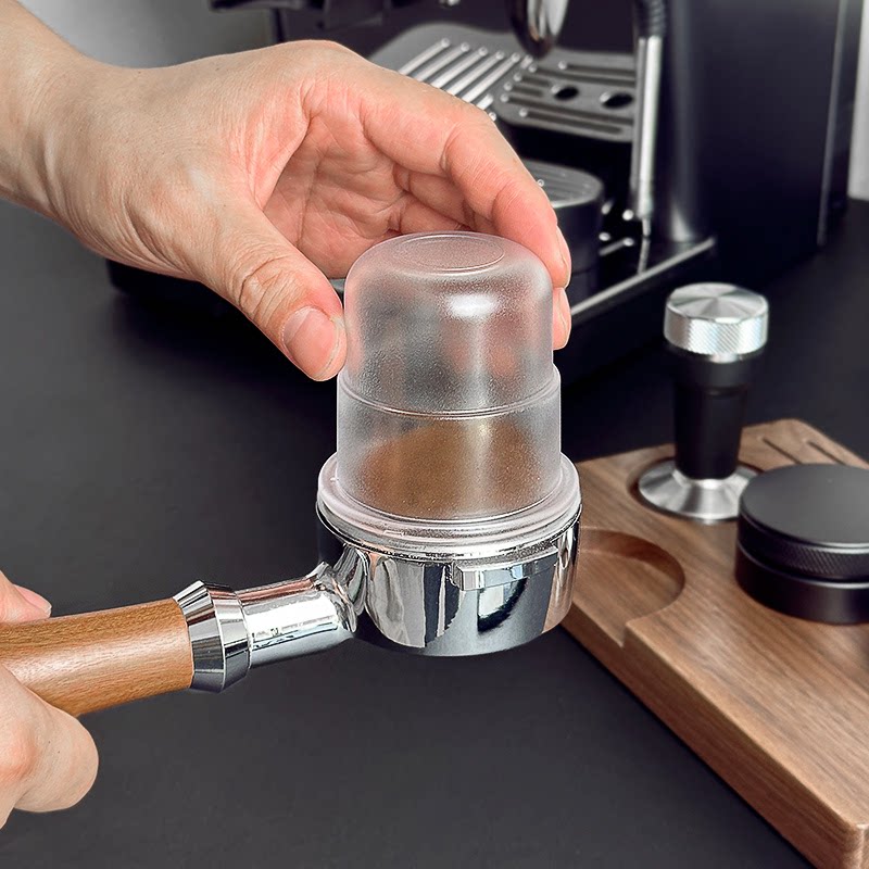 SanSlicafe磨豆机接粉杯咖啡豆称量杯防飞粉58mm意式接粉闻香杯