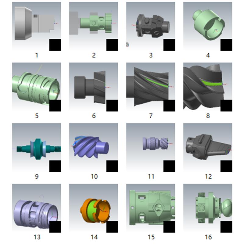 mastercam2024车铣复合 2023三四五轴完整刀路图档  打包发