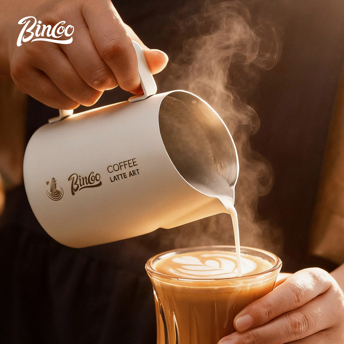 Bincoo咖啡不锈钢拉花缸斜口尖嘴打奶杯专业拉花杯意式咖啡机配件,厨房电器,咖啡机配件及辅料,淘宝优惠券,粉丝福利购,淘宝优惠卷