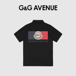 法国G&G AVENUE 夏季新款Polo衫男款痞帅高级感休闲百搭短袖上衣