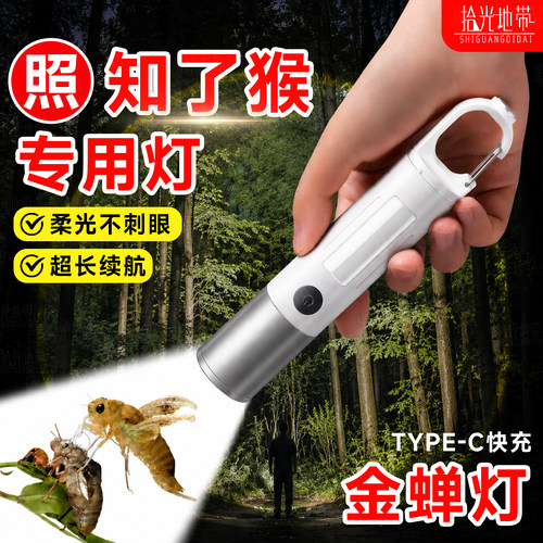 户外第一名】顺丰照知了猴手电筒