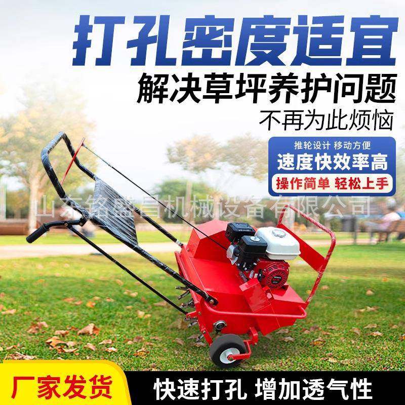 手推式草坪打孔机草地钻孔透气疏松打眼机汽油菜地绿化护根钻孔,农机/农具/农膜,植保机械,淘宝优惠券,粉丝福利购,淘宝优惠卷