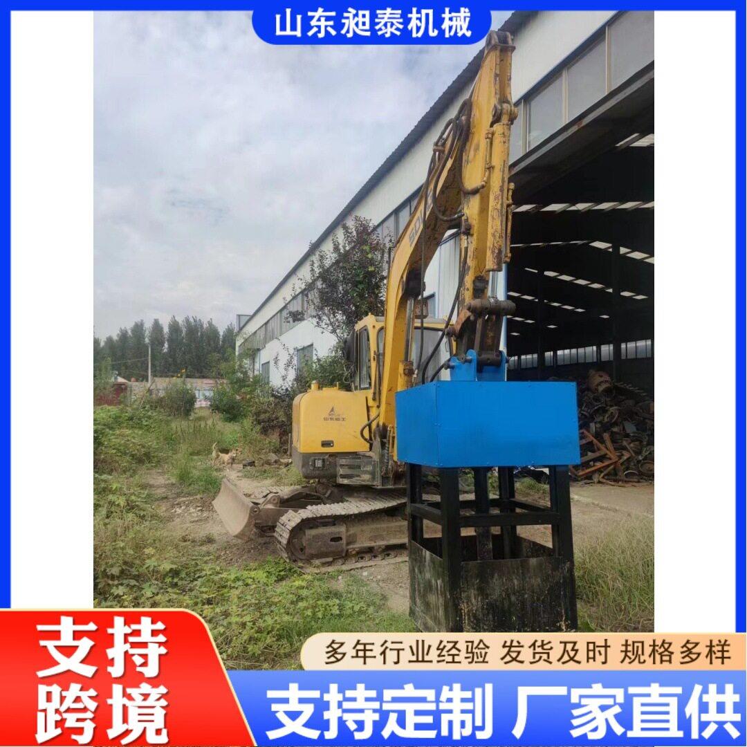 挖机前置改装方孔钻液压驱动螺旋方形钻孔机工程方孔钻探成型机