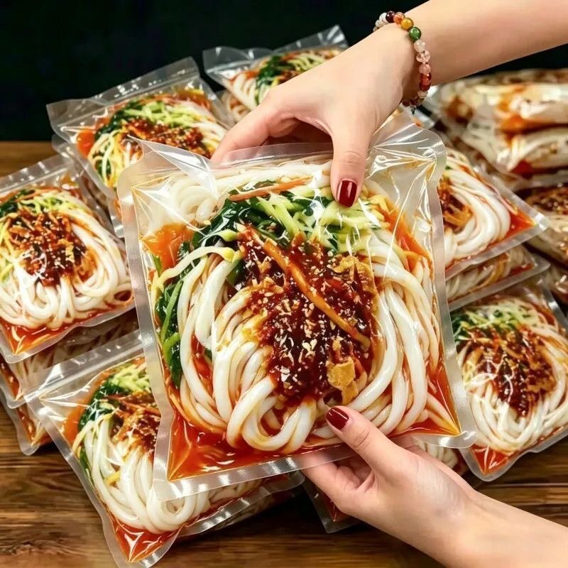 特价6大袋】正宗汉中米皮250ml开袋即食免煮真空面皮热米皮凉皮