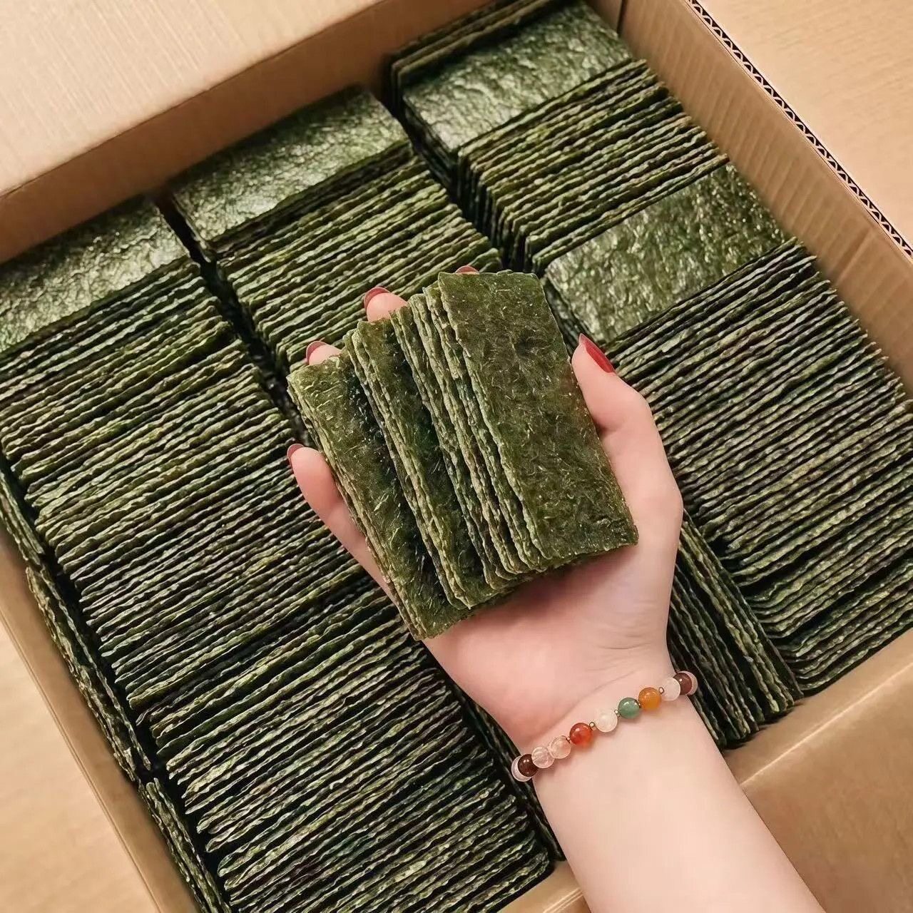 【批发价】芝麻海苔夹心脆片袋装儿童即食紫菜孕妇休闲零食非油炸