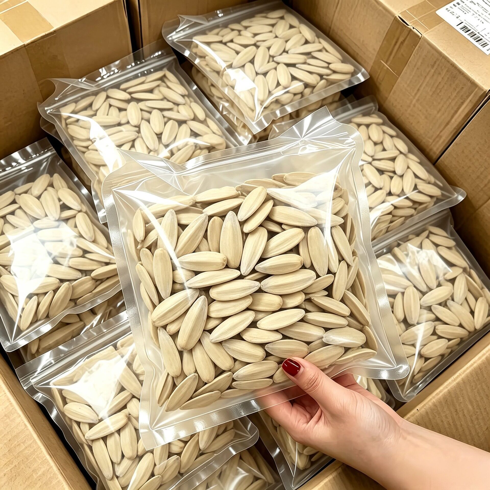 5斤净重】内蒙古新货打手瓜子大颗粒白皮五香多味脱皮古法葵花籽