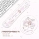 原创茶话会护腕鼠标垫可爱女生办公室电脑桌垫加厚硅胶电脑键盘托
