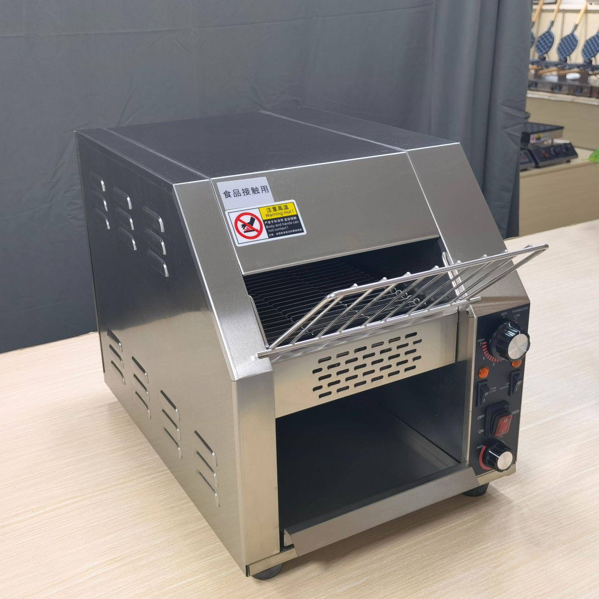 酒店商用多士炉方包片烘焙机自动面包片加热机CE全自动电加热