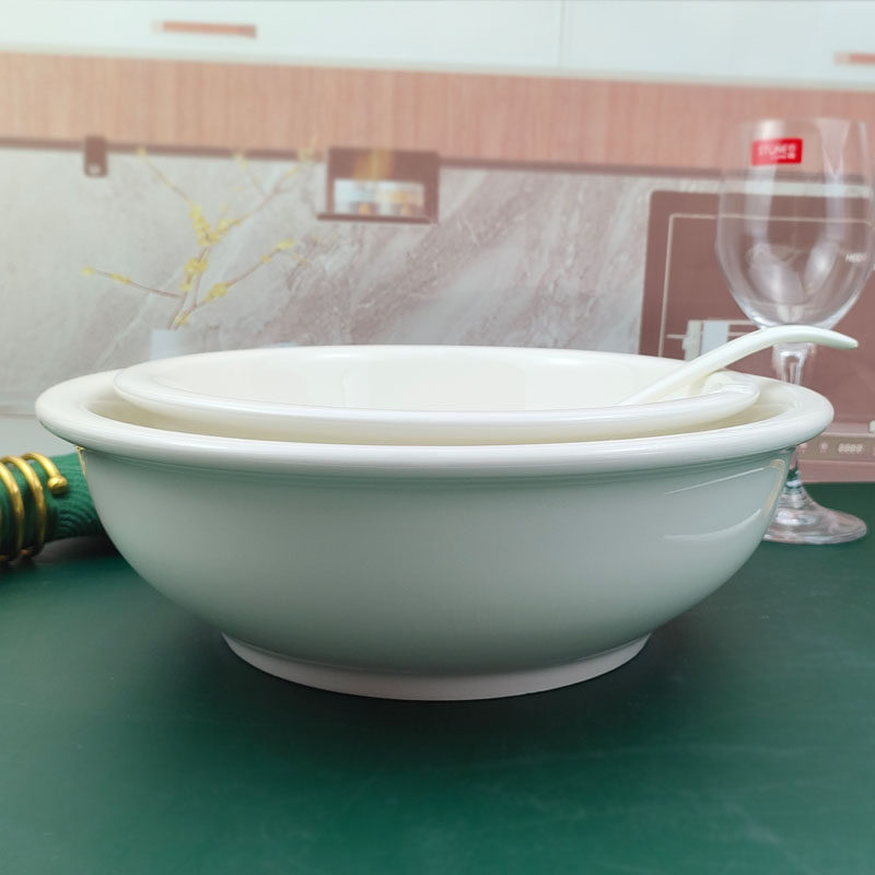 陶瓷汤碗大号家用2024新款酸菜鱼大碗商用10寸装汤的大汤碗白色9