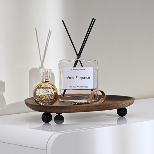 实木桌面收纳托盘家居摆件