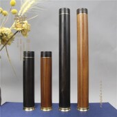 正大 木质线香盒便携点香器居室家用 黑檀木超大号铜件香桶线香管