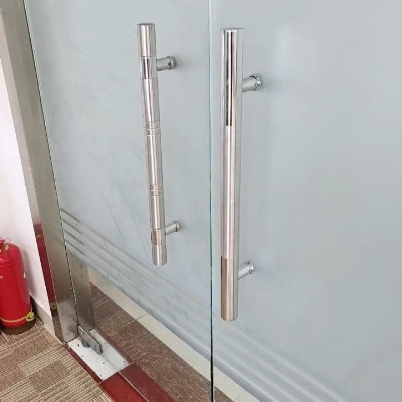 玻璃门拉手门把手加厚不锈钢大门拉手钢化玻璃门大拉手可调节孔距