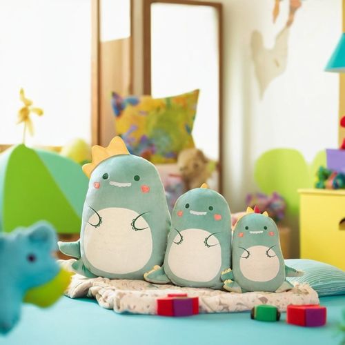 毛绒玩具睡觉抱枕靠垫恐龙可爱猪玩偶女生男生儿童床上长条公仔