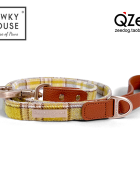 QZee Pawky House狗狗项圈胸围胸背牵引绳小中大型犬金毛柯基泰迪