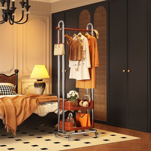 新型落地式 衣架床尾晚上挂衣架落地架子 衣帽架卧室房间用2025新款