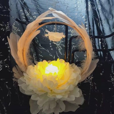 汉服配饰荷花灯古风莲花灯手提花灯漫展花朝节中秋元宵摄影道具