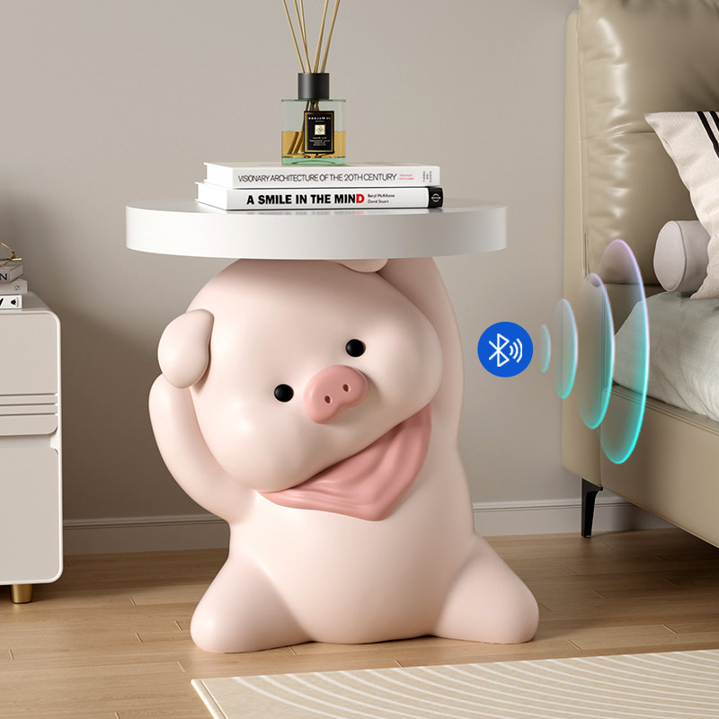 小猪客厅茶几落地摆件电视柜沙发旁卧室床头柜家居装饰乔迁新居礼