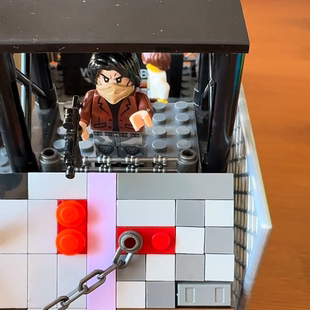 兼容乐高积木军事基地堡垒末日避难所防御大楼废墟屋男孩益智玩具