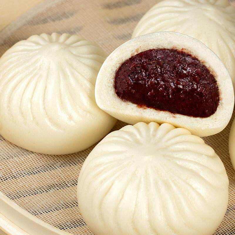 正宗玫瑰豆沙包早餐半成品