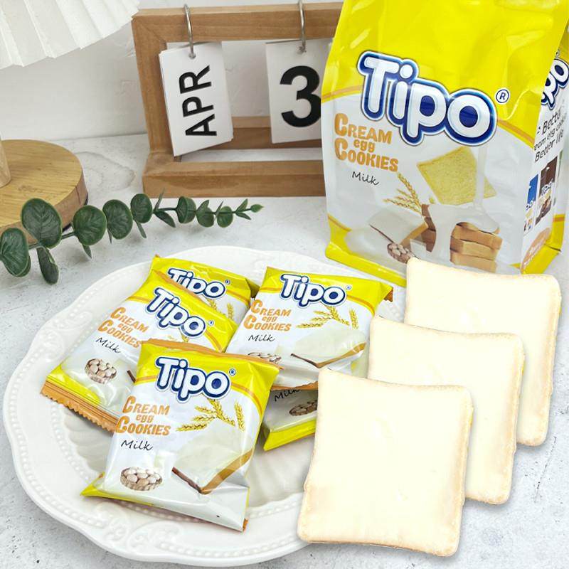 新货Tipo面包干135g越南进口奶香面包片早餐蛋糕饼干牛奶味吃早餐