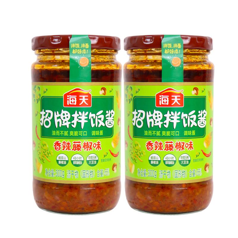 香菇拌饭酱海天招牌拌饭酱300g香辣香菇酱下饭菜拌面配米粥夹