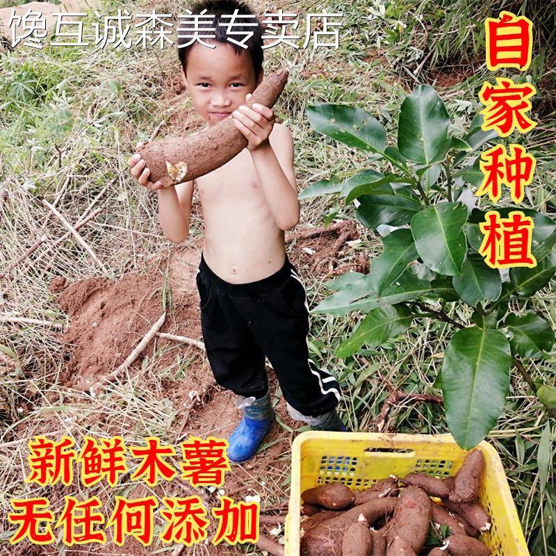 广西木薯粉农家手工芋圆粉家用杂粮食用淀粉5斤包邮珍珠奶茶原料