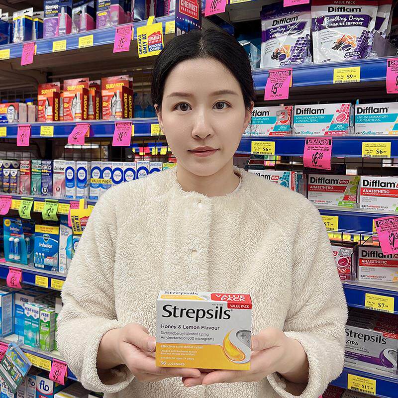 正宗strepsils糖喉咙痛护