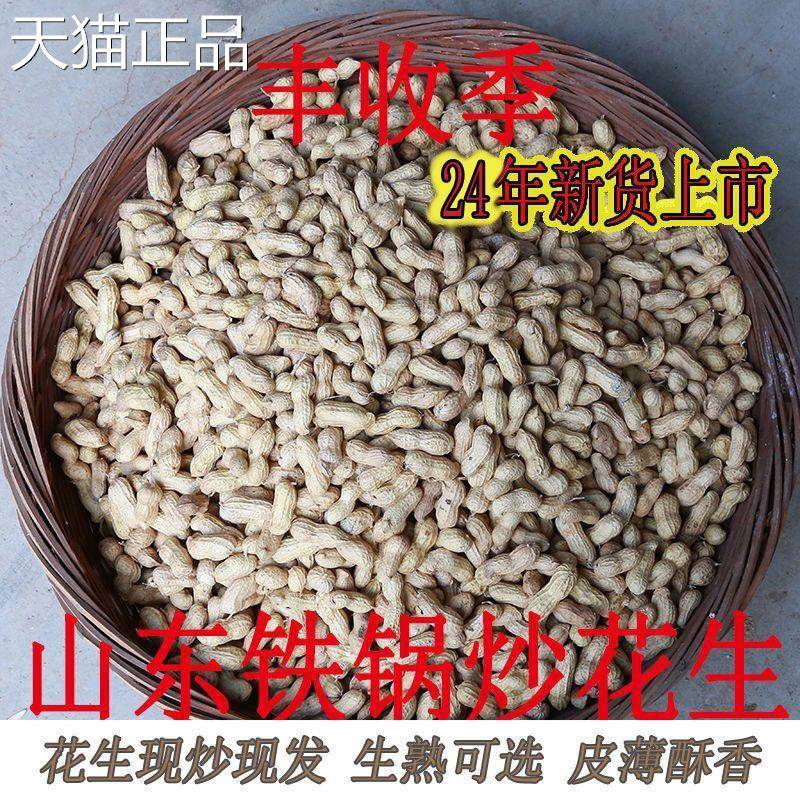 当季现炒大 小珍珠 生带壳花生晒干 干原味新鲜农家优质红皮散装