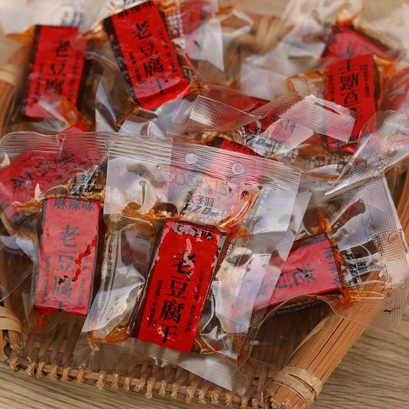 小豆干小豆干独立小包装干硬耐嚼五香麻辣老豆腐干四川传统休闲小