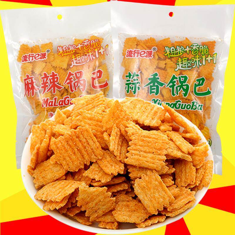 新日期麻辣锅巴160g蒜香味