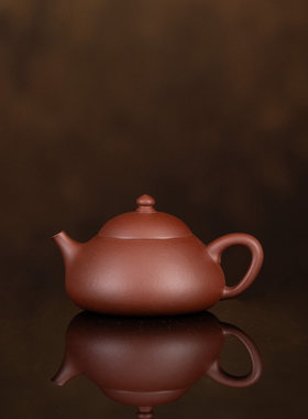 【利贞l玉瓢】原矿紫泥约120cc手工制宜兴茶壶茶具LZD