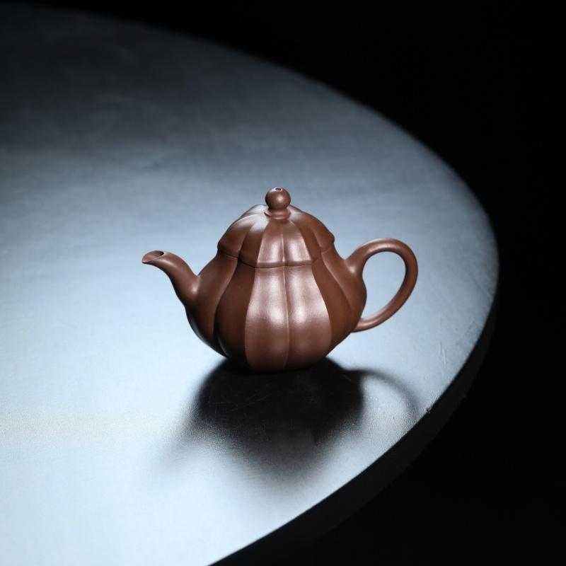 【利贞l水仙梨式】九瀚制原矿子午火还原烧约130cc宜兴茶壶茶具
