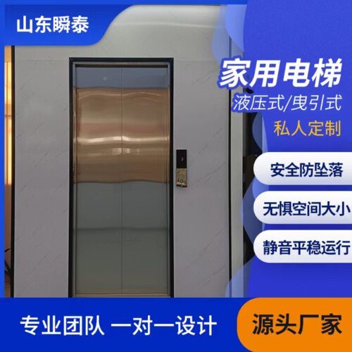 工厂直销自建房小型智能静音二层三层四层别墅室内外观光网红电梯