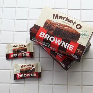 韩国进口零食好丽友Market o经典抹茶巧克力布朗尼蛋糕下午茶糕点