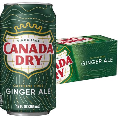 美国进口加拿大（CANADA DRY）姜汁汽水干姜水生姜水355ml*24罐