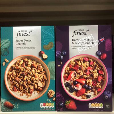 现货 英国Tesco finest Granola上等坚果麦片格兰诺拉麦片500g