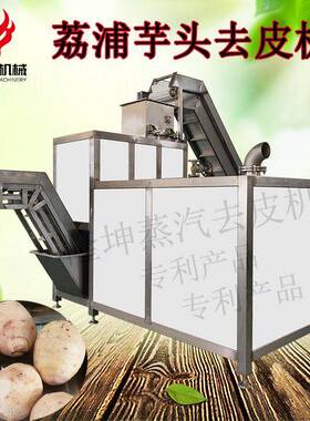 现豆货售销商用芋头皮机 红削薯土清洗去皮机 全自动纯物理爆隆坤