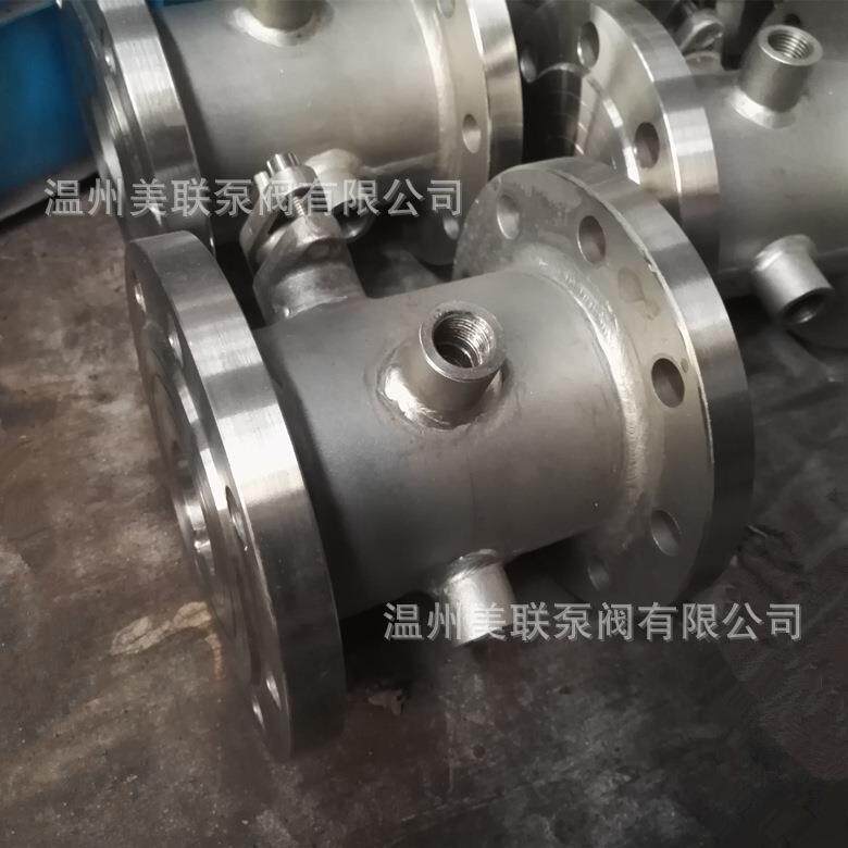 BQ41Y316L不锈钢变径大法兰保温球阀手动