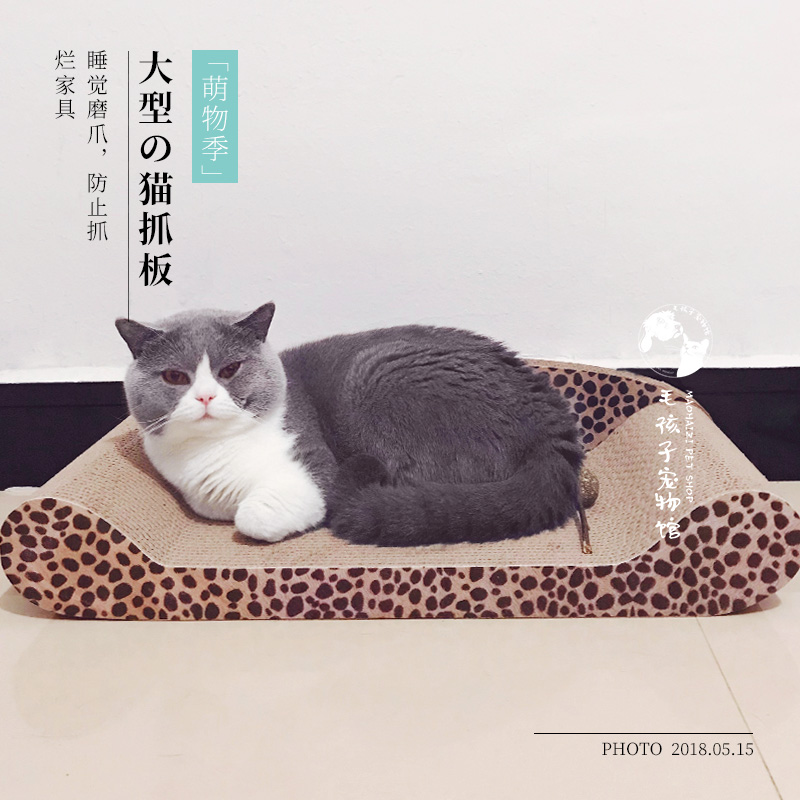 大号猫抓板瓦楞纸 背靠式沙发宠物猫窝 猫玩具猫爬架包邮送猫薄荷