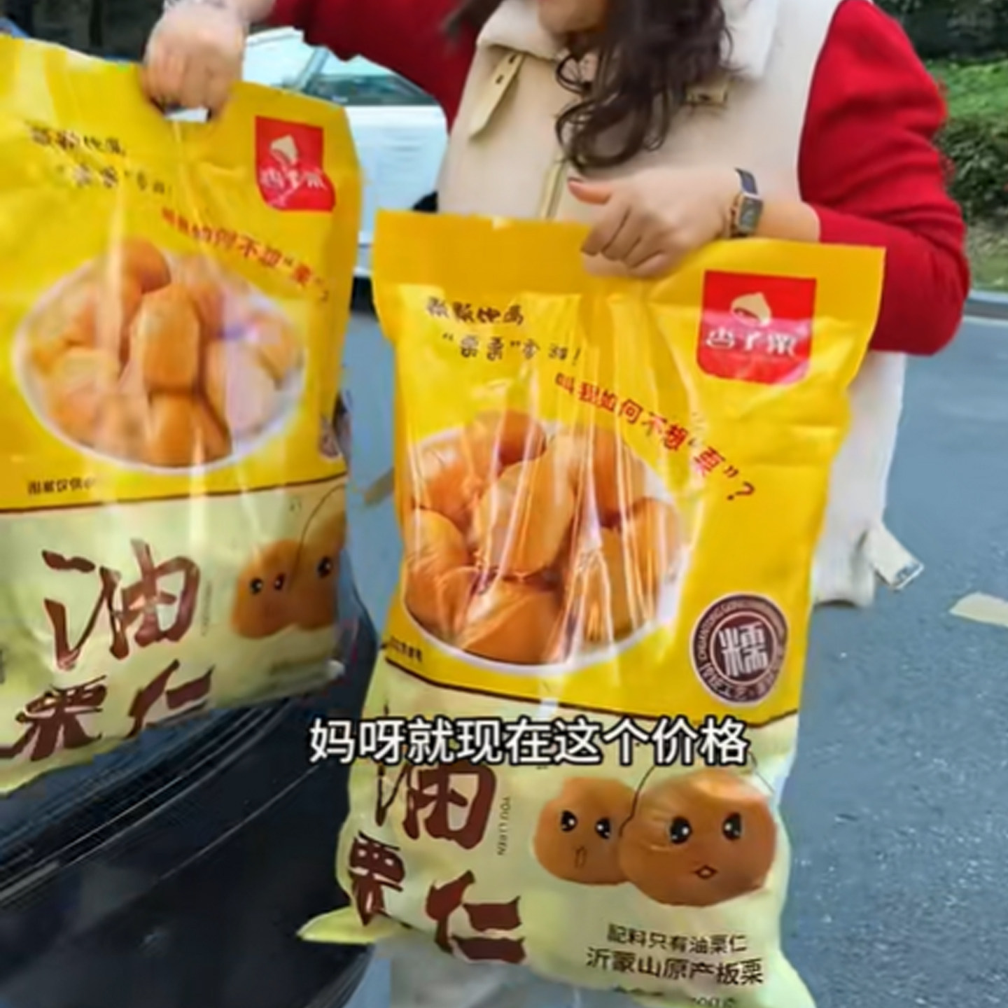 杏子栗油板栗仁40包 熟制即食营养可携式板栗油栗仁一大袋共700g