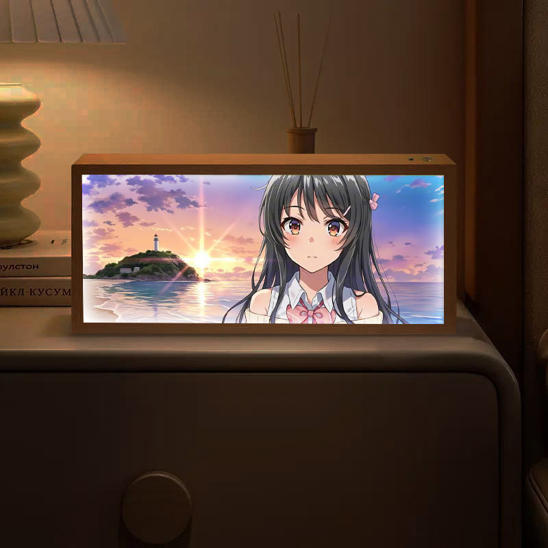 樱岛麻衣周边二次元动漫男生卧室床头电竞房桌面小夜灯氛围摆件